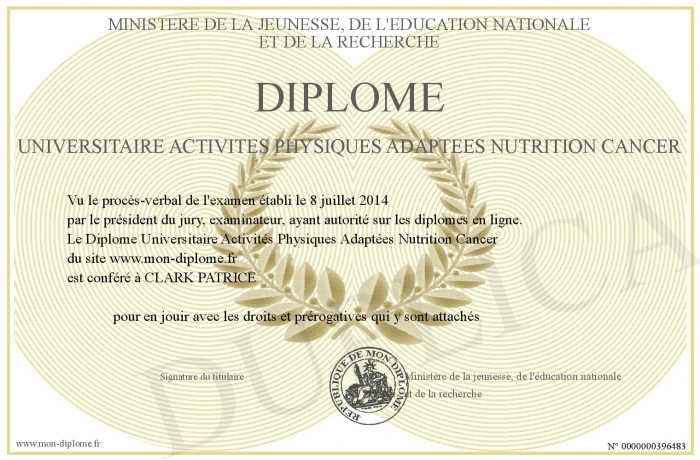 diplome universitaire activite physique adaptee